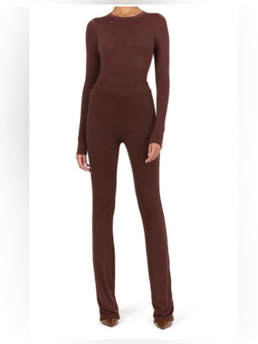 Naked Wardrobe Brown Bootcut Pants